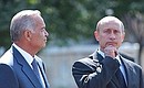 President Putin with Uzbek President Islam Karimov.