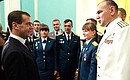 With graduates of military academies and universities.