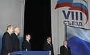 At the closing session of United Russia\'s eighth party congress.