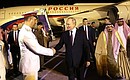 Vladimir Putin arrives in Saudi Arabia on a working visit. Photo: Konstantin Zavrazhin