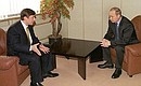 С губернатором Таймырского автономного округа Александром Хлопониным.