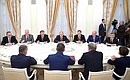 Встреча с Президентом Южной Осетии Анатолием Бибиловым.