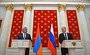 Joint news conference with President of Armenia Serzh Sargsyan.