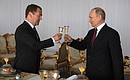 Reception to mark Russia Day. With Prime Minister Dmitry Medvedev.