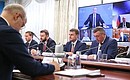 During a meeting with moderators of the Eastern Economic Forum’s main sessions (via videoconference). Photo: Donat Sorokin, Host Photo Agency TASS