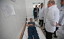 The President visited Kemerovo fire victims in hospital.