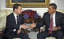 С Президентом США Бараком Обамой. Фото РИА «Новости»