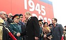 На военном параде на Красной площади в ознаменование 67-й годовщины Победы в Великой Отечественной войне.