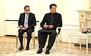 Prime Minister of Pakistan Imran Khan during Russian-Pakistani talks.