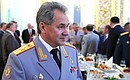 Reception in honour of graduates of military academies. Defence Minister Sergei Shoigu.