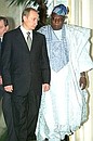 President Putin with Nigerian President Olusegun Obasanjo.