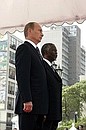 Официальная церемония встречи. С Президентом ЮАР Табо Мбеки.