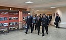 During a visit to Kikot Moscow University of the Interior Ministry of Russia. With Interior Minister Vladimir Kolokoltsev (left) and the Interior Ministry’s Moscow University Head Police Lieutenant General Igor Kalinichenko.