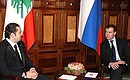 С Премьер-министром Ливана Саадом Харири.
