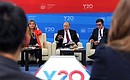 At the meeting with G20 Youth Summit participants.