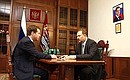 Рабочая встреча с губернатором Ивановской области Михаилом Менем.