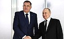 With President of the Republika Srpska Milorad Dodik. Photo: Sergei Bobylev, TASS