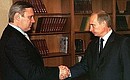 President Putin with Prime Minister Mikhail Kasyanov.
