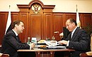 С губернатором Самарской области Владимиром Артяковым.