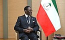 President of Equatorial Guinea Teodoro Obiang Nguema Mbasogo during Russian-Equatorial Guinea talks in restricted format. Photo: Grigoriy Sisoev, RIA Novosti