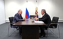 Рабочая встреча с президентом Республики Татарстан Рустамом Миннихановым.
