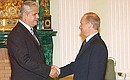 Meeting with Prime Minister of Romania Adrian Nastase.