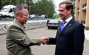 With Chairman of the National Defence Committee of the Democratic People’s Republic of Korea Kim Jong Il. Photo: TASS
