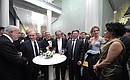 After gala concert honouring opening of Mariinsky Theatre’s new building.