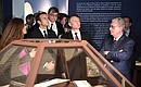 Vladimir Putin and French President Emmanuel Macron toured the exhibition Peter the Great: A Tsar in France, 1717, at the Grand Trianon of the National Museum of the Palace of Versailles.