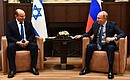 With Prime Minister of Israel Naftali Bennett. Photo: Eugeniy Biyatov, RIA Novosti