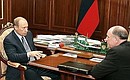 Рабочая встреча с губернатором Вологодской области Вячеславом Позгалевым.
