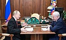 Meeting with Head of Federal Customs Service Vladimir Bulavin.