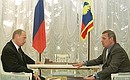 President Putin with Prime Minister Mikhail Kasyanov.