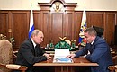 С губернатором Волгоградской области Андреем Бочаровым.