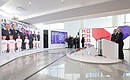 Церемония открытия объектов инфраструктуры столицы (в режиме видеоконференции).