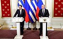 Joint news conference with Prime Minister of Greece Alexis Tsipras.