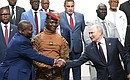 Before the plenary session, the heads of delegations attending the Russia–Africa Summit posed for photographs. Photo: Alexei Danichev, RIA Novosti