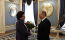 Meeting with Valentina Tereshkova.