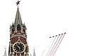 Vladimir Putin observed a flypast marking the 75th anniversary of Victory from Ivanovskaya Square in the Moscow Kremlin. Photo: Mikhail Metzel, TASS