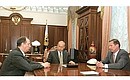 С Министром обороны Сергеем Ивановым и директором ФСБ Николаем Патрушевым.