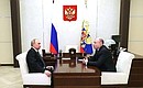 Рабочая встреча с президентом, председателем правления горно-металлургической компании «Норильский никель» Владимиром Потаниным.