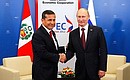 With President of the Republic of Peru Ollanta Humala.