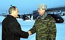В аэропорту Мурманска с Министром обороны Сергеем Ивановым.