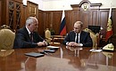 With CEO of Rostec State Corporation Sergei Chemezov.