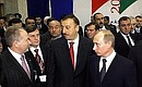 С Президентом Азербайджана Ильхамом Алиевым на Российской национальной выставке.