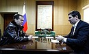 With Chelyabinsk Region Governor Mikhail Yurevich.