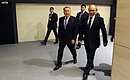 С Президентом Казахстана Нурсултаном Назарбаевым перед началом пленарного заседания XX Петербургского международного экономического форума.