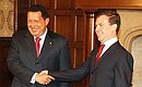 С Президентом Венесуэлы Уго Чавесом.