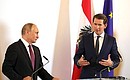 Statements for the press following talks with Federal Chancellor of the Republic of Austria Sebastian Kurz.