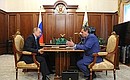 With Novosibirsk Region Governor Vladimir Gorodetsky.